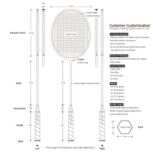 <span class=keywords><strong>Raquette</strong></span> de <span class=keywords><strong>badminton</strong></span> en fibre de carbone 4U de qualité tournoi haute tension Poids 4U avec dureté souple à pleine adhérence pour des chocs puissants - Product Image 4