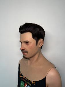 Peut être <span class=keywords><strong>personnalisé</strong></span> selon les photos Tête complète tête nue vieil homme couvre-chef Cosplay <span class=keywords><strong>masque</strong></span> de tête en silicone peut ouvrir la bouche - Product Image 3