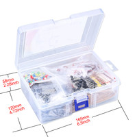 1390 pièces, 6 types de composants, y compris résistance, condensateur électrolytique, diode LED, condensateur céramique, packs de condensateurs à puce