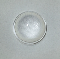 Lentille convexe en PMMA de 23 mm pour lampe torche LED - Lentille convexe optique en acrylique de 8 mm de hauteur pour la mise au point de la torche DIY