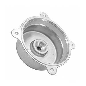 Tapa de extremo de aleación de aluminio mecanizada y fundida a presión, fabricada en Vietnam a medida, para motores de lavadoras y ventiladores según diseños del cliente - Product Image 1