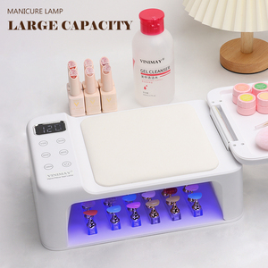 VINIMAY-Lampe <span class=keywords><strong>de</strong></span> table à cinq vitesses tactile, grande capacité et espace, 2 en 1, LED UV, avec adaptateur secteur - Product Image 4
