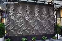 PU feuille de pierre artificielle panneau mural étanche polyuréthane champignons mousse intérieur extérieur 3D modèle ignifuge hôtel moderne