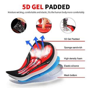 Pantalones Cortos de Ciclismo Transpirables y Ecológicos con Almohadilla de Gel 3D, Antideslizantes, Antiarrugas, de Secado Rápido, de Poliéster y Elastano, para Verano, para Hombre, MTB - Product Image 2