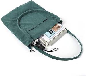 Bolso Hobo de hombro convertible informal a la moda para mujer, gran capacidad, impermeable, corcho, Color sólido, todas las estaciones, cierre de cremallera - Product Image 5