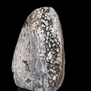 Piedra de cristal de cuarzo para decoración del hogar, Jaspe Natural, mar, Palma, grande, venta al por mayor