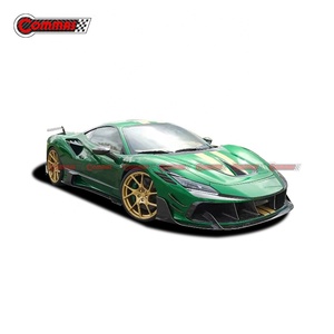 Kit carrosserie de haute qualité en fibre de carbone style MSY pour Ferrari F8 : pare-chocs avant et arrière, spoiler, jupes latérales, aération de capot - Product Image 1