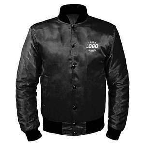 Chaqueta satinada ligera, nueva, elegante, de talla grande, muy vendida, para hombre, chaqueta de exterior, chaqueta bomber para hombre - Product Image 1