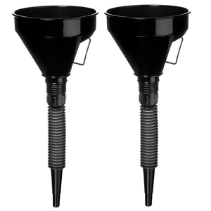 Corong oli Universal dengan Set gagang pipa Filter alat pengisi bahan bakar Gas Diesel Aksesori Mobil untuk truk motor - Product Image 1