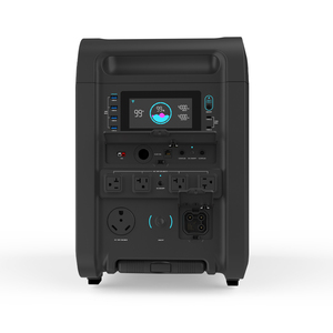 Station d'alimentation portable d'extérieur 4200W sur roues, batterie de secours LiFePO4 6144Wh pour le <span class=keywords><strong>camping</strong></span>, générateur à charge rapide, batterie externe - Product Image 2