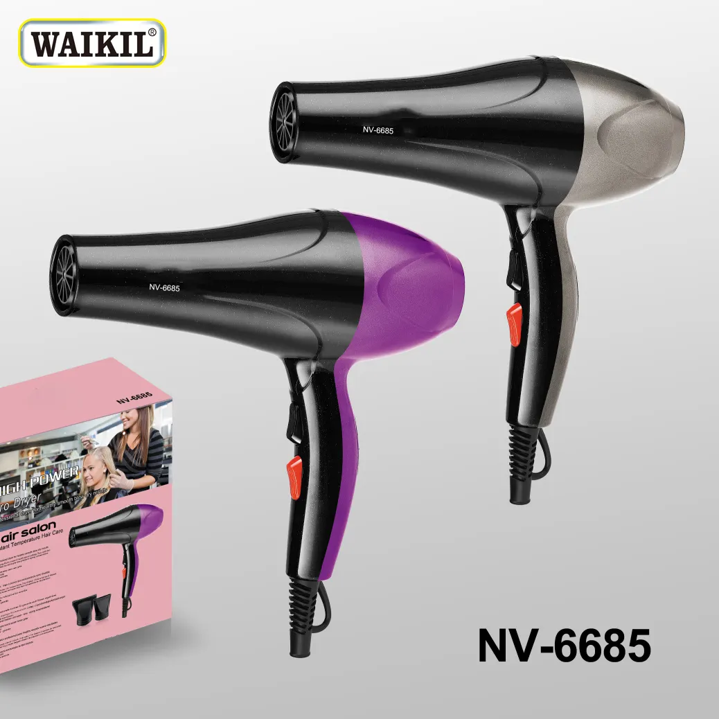 WAIKIL Professional Salon Hair Dryer Travel Hotel Hot Selling Hair Dryer Household High Speed Hand Dryer For Hair