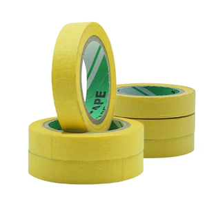 Rollo <span class=keywords><strong>Jumbo</strong></span> de papel crepé de alta calidad, cinta adhesiva de goma de un solo lado para pintar y hacer bricolaje, venta al por mayor de fábrica - Product Image 5