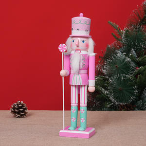 Casse-noisette en bois artisanal <span class=keywords><strong>soldat</strong></span> ornement bonbons série poupée jouet pour bureau à domicile cadeau de noël Statues décoratives - Product Image 2