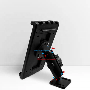 책상/자동차/벽 또는 트럭/상업용 차량 대시 용 <span class=keywords><strong>ipad</strong></span>와 호환되는 대형 드릴베이스 태블릿 홀더 자동차 마운트 - Product Image 5