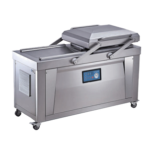 Machine à vide électrique à double chambre avec pompe <span class=keywords><strong>Pfeiffer</strong></span>, fonctionnement à une touche, scelleuse alimentaire sous vide pour sachets et sacs sous vide, scellage parfait - Product Image 1