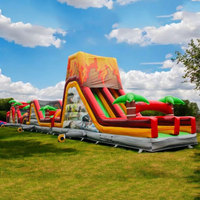 Jeu d'obstacles rotatif gonflable Carrera De Obstaculos Gonflable Kids Obstacle Course Location d'équipement pour les événements