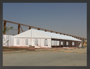 Buen <span class=keywords><strong>precio</strong></span>, pared de PVC blanco de 10m x 33m con ventana de PE transparente, Marco A, carpa de carpa para eventos al aire libre, cantina temporal - Product Image 3