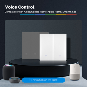 ปุ่มไฟอัจฉริยะ LangYeao Matter WiFi แบบ 1/2/3 ปุ่ม มาตรฐานอเมริกา 10A ใช้งานร่วมกับ Apple HomeKit Alexa <span class=keywords><strong>Google</strong></span> Home - Product Image 6