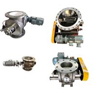 Katup Rotary Airlock Baja Tahan Karat SS304/Baja Karbon DN100 DN150 DN200 Seri VL VCD Pengumpan Kunci Poros Vertikal