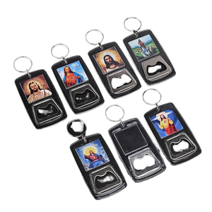 Custom Transparent Acrylic Digital Photo Keychain Metal DIY Keyring Eco-friendly Plastic Keychains Pendant for Advertising