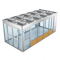 Cabine de travail propre modulaire professionnelle ISO 5 Classe 100, portable, avec filtre FFU HEPA pour laboratoire électronique