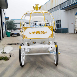 Carruaje de Caballos de Lujo con Diseño de Princesa Calabaza, Transporte Especial, Carruaje de Caballos de Cenicienta en Venta - Product Image 2