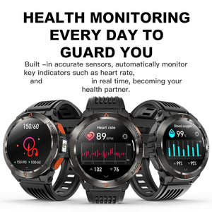 GS500 đèn pin thông minh GPS Đồng hồ 1.43inch 530mAh pin Chronograph mạnh mẽ Đèn pin khí quyển thể thao sức khỏe Tracker BT cuộc gọi - Product Image 6