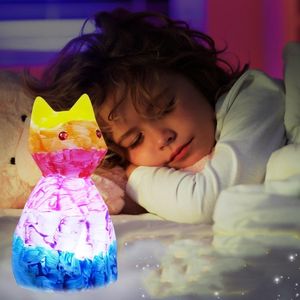 Nuevas Ideas, pintura de vinilo, juego de pintura, tu propia lámpara de dinosaurio, Kit de arte, luz nocturna Diy, manualidades de Navidad, adolescentes, niñas, niño, regalo, 2 uds., gato - Product Image 1