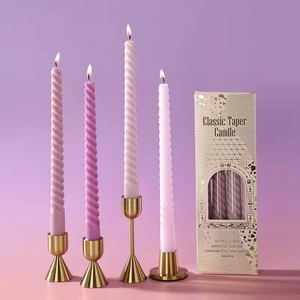 Columnar Spiral <b>Candles</b> Available in Various Colors Suitable for Weddings Parties Holiday Decorations Smokeless Fragrance-free - Product Image 3