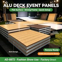 Système de terrasse réglable en hauteur WPC |   Pour les scènes, les jardins, les cafés, les parcs de camping-cars et les cours de villas