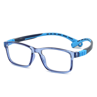 Monturas de Gafas Ópticas de Alta Calidad, Duraderas y Ligeras para Niñas y Niños con Forma de Rostro Diamante, Incluye Cordón Auxiliar