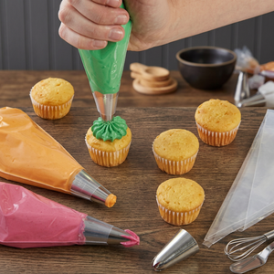 4pc set Piping Tips #10 #12 #21 #32, Multi-size Star & Round Icing Nozzles for Cupcake, <b>Cookie</b> Decorative supply <b>tools</b> - Product Image 2