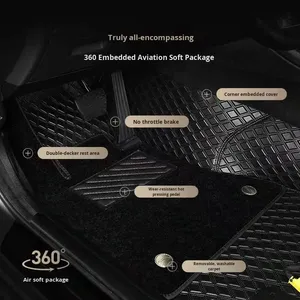 Tapis de sol de voiture en suède souple 360 Aviation, moquette intégrale, couverture complète, sur mesure, modifiés, ajustement OLIVER - Product Image 2