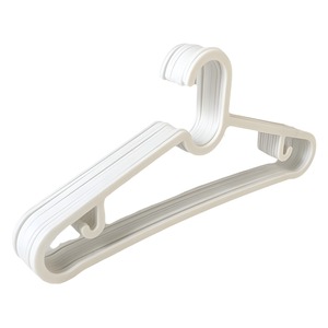 Plastic Clothes <b>Hanger</b> Rectangle Non Marking Hook Type For Wardrobe Closet <b>Storage</b> White Black Color Clothing <b>Organizer</b> - Product Image 3