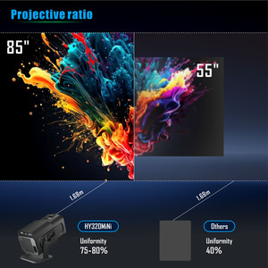Mini proyector de alta calidad actualizado última fuente de luz LED <span class=keywords><strong>Home</strong></span> Theater Cinematic <span class=keywords><strong>Media</strong></span> <span class=keywords><strong>Player</strong></span> 720P Full HD proyectores para juegos - Product Image 5