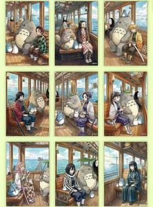BaiYe Demon Slayer y Studio Ghibli: Tableros de Arte Coleccionables, Juego de Cartas de Viaje de Cuento de Hadas, Juguetes de Anime para Niños, Regalos - Product Image 5