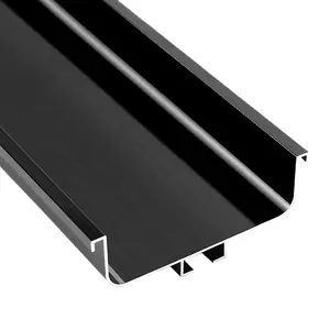 JIUFA Kitchecn Cabinet Aluminium Alloy Profile Invisible Gola Handle Furniture Hardware Concealed Handle Fitting