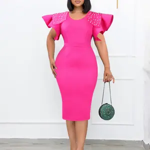 LXND353 New Elegant Ladies Formal Business Office Official Wear Dresses Women