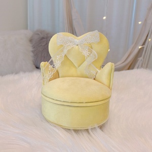 Sofá joyero pendiente anillo almacenamiento pendiente collar terciopelo joyería organizador Mini Vintage <span class=keywords><strong>trompeta</strong></span> punto al por mayor - Product Image 4