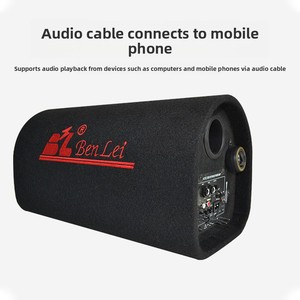 Factory Wholesale <strong>Car</strong> Audio High-Power Subwoofer <strong>Bluetooth</strong> with Microphone USB Card Slot Tunnel <strong>Speaker</strong> - Product Image 4