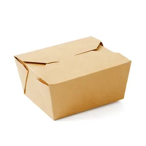 Otomatik şekillendirme gıda paket kağit kutu kahvaltı gıda ve içecek gıda için kağit kutu pla kaplı