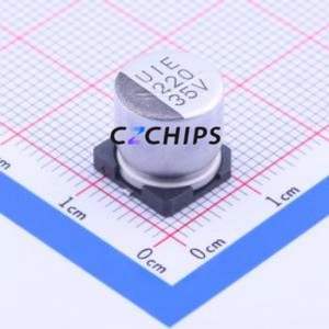 ตัวเก็บประจุ35SEV220M10X10.5อลูมิเนียมอิเล็กโทรลีติค SMD D10xL10.5mm 220uF 20% 35V 570mA-120Hz - Product Image 1