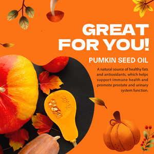 Gélules d'huile de graines de citrouille biologique - <span class=keywords><strong>Tonique</strong></span> nutritif de qualité supérieure, soutient la prostate et le bien-être général, certifié non-OGM et GMP - Product Image 5