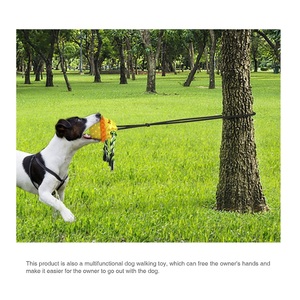 GARIDA Jouet de tirage à la corde pour animaux de compagnie, balle flottante pour chiens, jouet à mâcher pour animaux, balle à tirer à la corde - Product Image 5