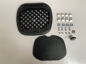 Boîte carrée en alliage plastique de 45 L avec dossier, doublure et autocollants, boîtes arrière pour moto, équipements de moto - Product Image 4
