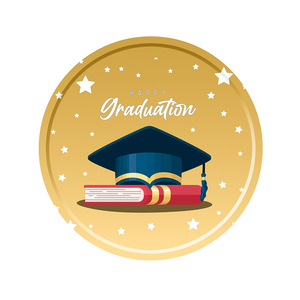 DAMAI - Juego de Vajilla Desechable Personalizado para Fiestas de Graduación, Platos de Papel Negros y Dorados para Decoraciones de Fiestas de Graduación - Product Image 3