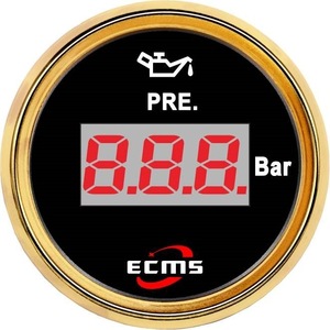 Manómetro Digital Modificado para Yates, Barcos, Autocaravanas y Automóviles, 10-184 Ohmios, Rango de 0-10 bar, 52 mm, Parte Trasera de Plástico - Product Image 5