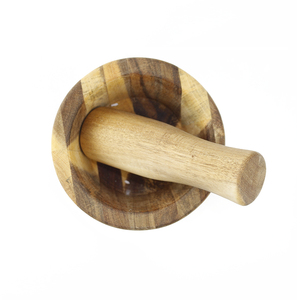 Buen Precio de madera maciza golpeando ajo especias suplemento alimenticio <span class=keywords><strong>para</strong></span> bebés molinillo Acacia <span class=keywords><strong>mortero</strong></span> y <span class=keywords><strong>mortero</strong></span> - Product Image 5