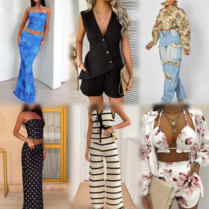 Liquidazione di Fabbrica: Completi Estivi da Donna, Vendita Calda di Set Casual e alla <span class=keywords><strong>Moda</strong></span>, Completi Due Pezzi all'Ingrosso - Product Image 5