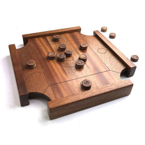 Tavolo da Gioco <span class=keywords><strong>Carrom</strong></span> in Legno Indiano Mini con Pedine per Interni - Product Image 1